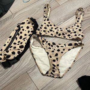 cheetah prink bikini